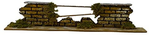 Rossi Rosa Mauer, 35 x 7 x 4 cm, Mehrfarbig