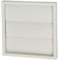 White Square Air Vent Duct Grille - Extractor Fan Wall Outlet Gravity Flap