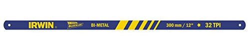 IRWIN 10505898 IW10505898 Jeu de 10 Lames bi-métal pour scie à métaux-24tpi, Bleu Marine