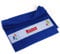 Herz & Heim® Handtuch 50 x 100 cm Seepferdchen mit Namensaufdruck Blau