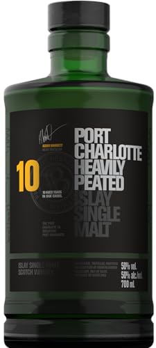 Port Charlotte 10 Years Old Heavily Peated Islay Single Malt 50% Vol. 0,7l