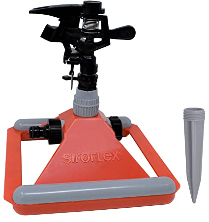 Siroflex 4650/S Gemini Aspersor Intermitente Ajustable con Enchufe | Made In Italy | Aspersor automático oscilante | De impulsos, Profesional Césped dinámico