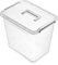 Recipiente de plástico Nanobox con nanopartículas de plata. Capacidad: 30 litros, color: transparente.