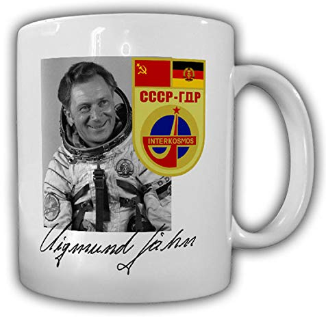 Tasse Sigmund Jähn Autogramm Kosmonaut DDR Sojus 31 29 NVA Weltraum #23293
