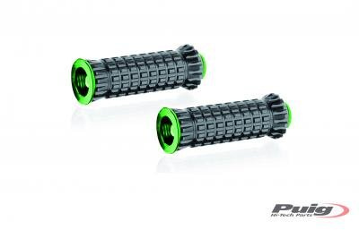 Puig 9193N Footpegs CNC machined aluminium, Black
