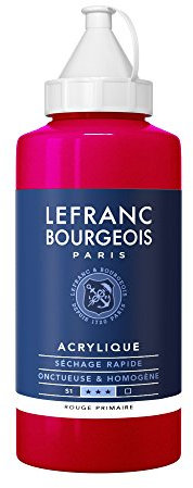 Lefranc Bourgeois Acrylique Fine Bouteille 750ml Rouge Primaire