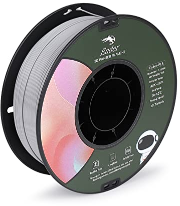 Creality Offizielles 3D PLA-Filament 1.75mm 1KG-Spule für 3D-Drucker - Grau