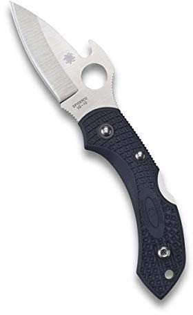 SPYDERCO C28PGYW2, Mixte Adulte, Noir, Manche 8 cm
