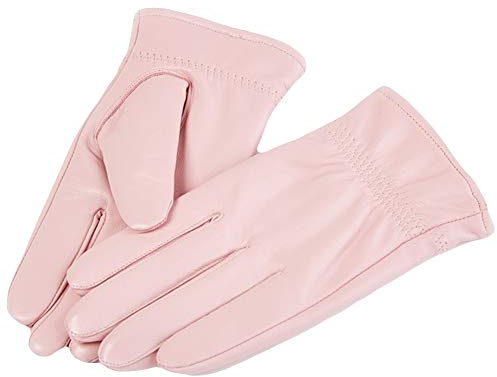 SK Studio Winterhandschuhe vollfinger Handschuhe Kinder Wollfutter Weiche Winddicht Lederhandschuhe für Jungen und Mädchen 8-11 Years