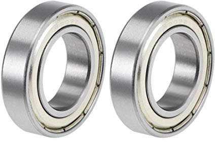 sourcing map 2St Rillen Kugellager 6903ZZ Z2 Doppelt Geschirmt Kohlenstoffstahl 17mm X 30mm X 7mm
