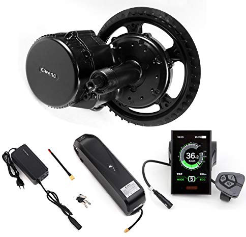 Bafang 48V 750W Mid Drive Electric Bike Conversion Kit with HMI Display BBS02B 8FUN Mid Motor for Bike Kit with 48V Ebike Battery