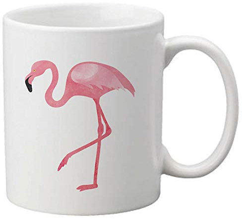 Mug céramique imprimé illustration flamant rose ref 2170