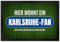 trendaffe - Hier wohnt EIN Karlsruhe-Fan Fußmatte XL mit Rasen Motiv