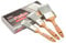 ProDec Advance 3 piece Ice Fusion Synthetic Paint Brush Set for Emulsion, Gloss and Satin Paints, Silver, Brush Set 1, 2 & 3