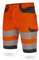 WÜRTH MODYF Shorts Fluo EN 20471 - professionelle Arbeitshose für Herren - Warnschutzhose mit Reißverschluss - in der Größe 56 in Orange