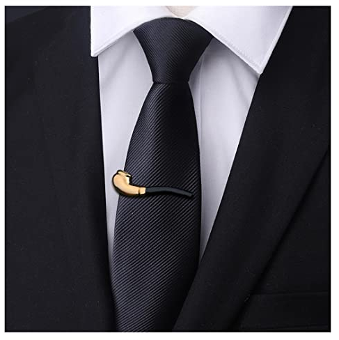 Krawattenklammern für Herren, luxuriös, mit Geschenkboxen, einzigartiger Anker, Silber, Krawattennadel, Brille, klassisch, Krawattenverschluss, für Businesshochzeit, Einheitsgröße, Nicht-Edelmetall,