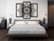 VAILLA Lotusblume Bilder, Lotusblüte Wandbild aus Holz, Wand deko in Schwarz Gold, 3D, Wandtatoo Home Wall Art Dekoration, Wandaufkleber, Moderne Deko für Zuhause Büro Schlafzimmer, Wohnzimmer