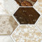 Livelynine Fliesenaufkleber Bad Holzoptik 30.5x30.5CM Klebefliesen Küche Hexagon Fliesenfolie Bad Wasserfest Holzoptik Retro Wandfliesen Selbstklebend Küche Selbstklebende Fliesen Wand Natur, 4 Stück
