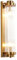 NICRX 400 mm Messing-Gold-Kristall-Wandleuchte,Wandlampe mit Messinggold und Kristallglas,Innen Wandleuchte für Wohnzimmer,Schlafzimmer (Messing Gold)