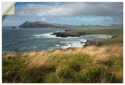 ARTland Wandbild selbstklebende Vinylfolie 60x40 cm Wandtattoo Landschaften Maritime Deko Meer Küste Strand Dingle Irland U5DO