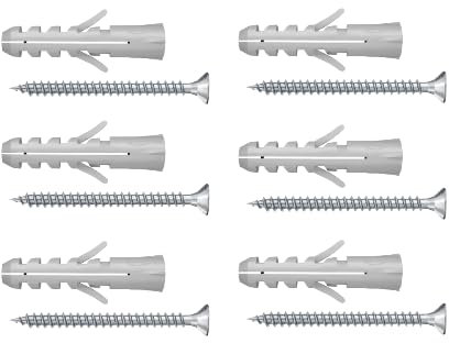 Super Mundo - 60pcs tacos con tornillos 6x40mm(99777)