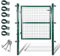 Daromigo Cancello da giardino, 100 x 100 cm, robusto, porta da giardino, in acciaio zincato, con manico, serratura e 3 chiavi, colore: verde