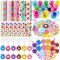 Moltby Donut Party Mitgebsel Set Kindergeburtstag Gastgeschenke Mädchen - Donut Stamper, Keychain, Sticker, Strohhalme, Donut Geburtstag Party Geschenk Goodie Bag Filler