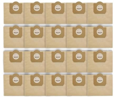 Bolsas De Filtro For Aspiradoras, Compatibles con KARCHER WD3 Premium WD 3300 M WD 3200 WD3.500 P 6959-130 RB88 RU100 RU101 A2204 A2656, Accesorios De Repuesto For Aspiradoras(20PCS)