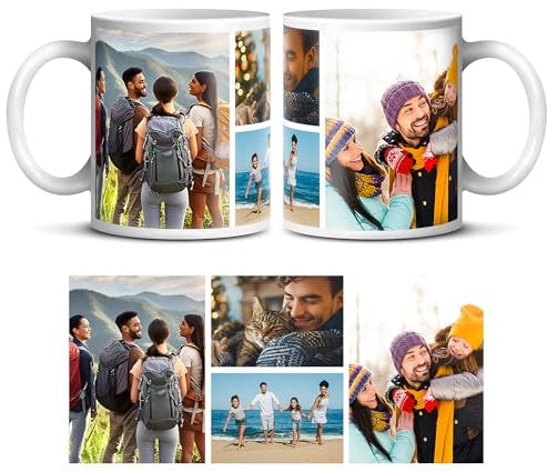 Panther Print Personalised Custom Photo Mug - Add Your Own Image, Text, Logo - Customisable 11oz Coffee Cup, Gift for Birthdays, Holidays, Weddings - Durable Ceramic, Dishwasher & Microwave Safe
