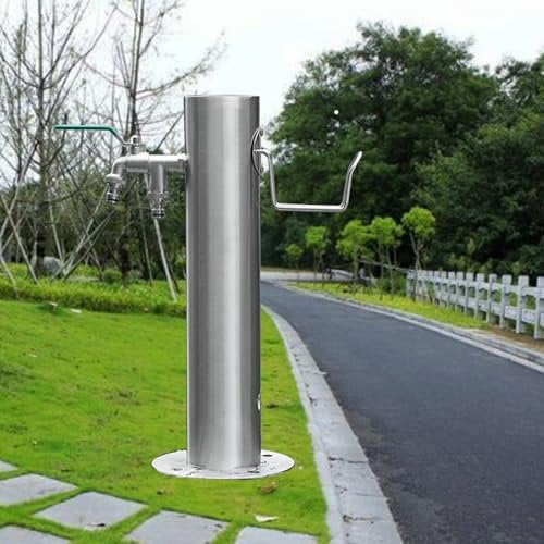 guoyjmm Colonne d'eau de Jardin autoportante, Colonne de Distribution d'eau extérieure, Robinet de Jardin extérieur, Robinet de Colonne d'eau antigel, pour Irrigation et Lavage du Jardin,H50cm