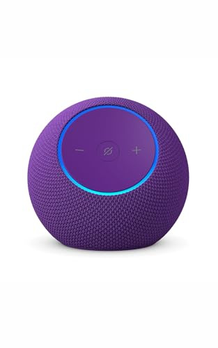 Amazon Echo Dot Max (newest gen), Bluetooth speaker with room-filling sound and built-in smart home hub, Amethyst, with Alexa+ Early Access