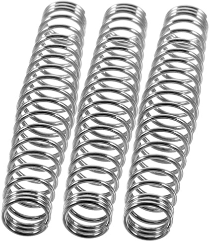 3 Stück Edelstahl Federn für Gartenscheren, Rostbeständig | Astscheren und Gartenscheren, Wiederverwendbar, Glatte Funktion, 10g, Silber, für Gewächshaus