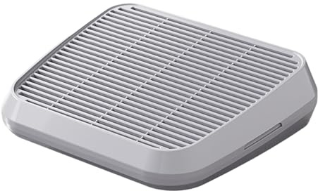 DAWCBVJQ 35 x 31 cm Plataforma para arenero Gatos ABS rampa para Gatos peldaño Elevado para arenero Doble Trampa para lechos con función Filtro, Apta para Gatos pequeños y Ancianos, fácil de Limpiar