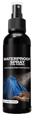 usefulbeauty Spray impermeabilizzante per tessuti, 120 ml, impermeabilizzante, liquido impermeabile per vestiti, scarpe, mobili, mobili imbottiti, per esterni, viaggi, attività all'aperto