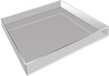 Boîte de rangement créative flottante pour photos - Transparente - Pour les eaux peu profondes - Plateau décoratif - Plateau photo pour prendre des photos dans une piscine d'eau peu profonde (60 x 40