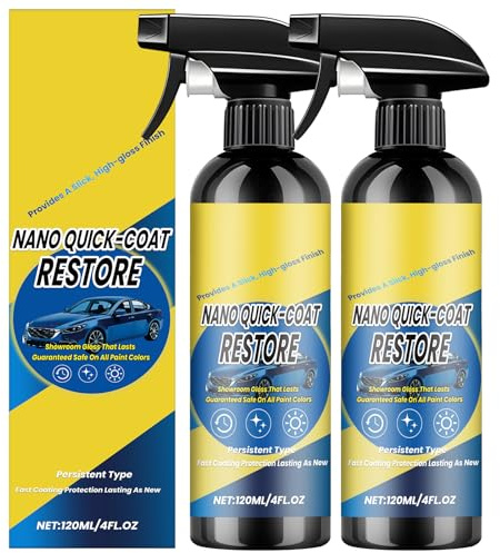 2 Pcs Nano Quick Coat Restore, Quick Effect Coating Agent, Nano Car Coating Agent Spray for Car Polish, 2026 New Cars Scratch Remover for Automobile Shine & High Protection Glazing