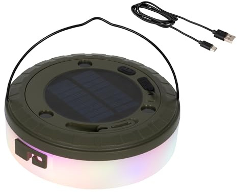 Lumineo Solar Lichterkette 10m aufrollbar & USB-C aufladbar mit 136 LEDs Bunt - Außenlichterkette mit 5 Leuchteffekten - Gartendeko Gartenbeleuchtung - Deko Beleuchtung - Outdoor Partylichterkette