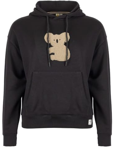 ROADSIGN australia Damen Hoodie mit Koala Stickerei & Kapuzen Detail