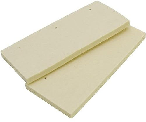 Marshalltown FB865RP Felt Brush Replacement Pads | Two 4 x 9 x 1/2 Inch White Felt Pads, Apply or Wipe Water, Drywall Finishing, Drywall Tools, FB865RP