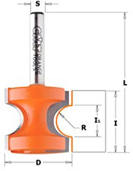 CMT ORANGE TOOLS 954.003.11 - HALBSTAB-FRÄSER HM D=25.4 S=8 R=4.8