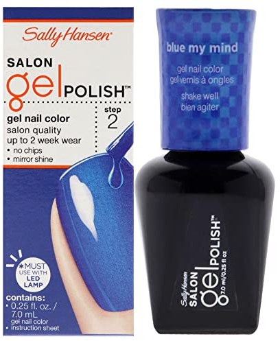Sally Hansen Salon Pro Gel Nail Polish Lacquer, Blue My Mind, 0.24 Fl. Oz.