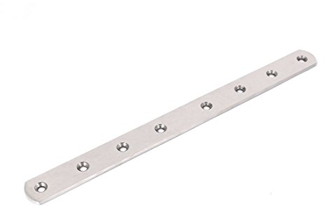 Sourcingmap 300mmx25mmx4mm Flat Metal Repair Mending Fixing Plate Brackets Support