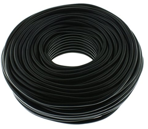 Seki 312631 Altavoz Cable Redondo, 2 x 1,5 mm², 50 m, Color Negro