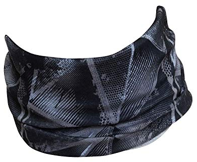 Hilltop Multifunktionstuch, Motorrad Halstuch, Kopftuch, Bandana, Schlauchtuch, Cooles Design in Trendfarben, für Damen und Herren, Farbe/Design:Black Grey Abstract