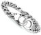 Cupimatch Herren Armband, Edelstahl Handschellen verbinden Design Panzerarmband Panzerkette Armreif, Silber