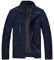 Wantdo Homme Blouson en Coton Veste Coupe-Vent Veste Militaire Cargo Blouson Zippé Classique Manteau Casual Automne Veste d'Extérieur Grande Taille Bleu XL
