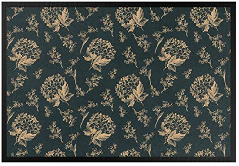 Bilderwelten Fußmatte - Vintage Hortensie, Größe HxB: 60cm x 85cm