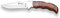 joker Coltello da tasca cache in legno rosso, ghiera in acciaio inox e lama MOVA 9 cm, NR17 Multiuso per la Pesca, l'Escursionismo, Il Campeggio