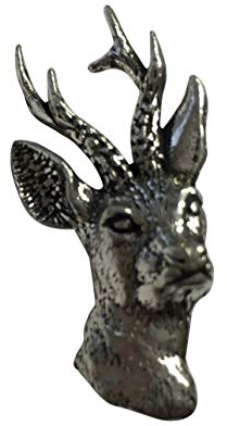 Ansteckpin Reh | für den Hut oder das Revers | Perfekt zum Jagd-Outfit | Anstecker Pin Button | Altsilber