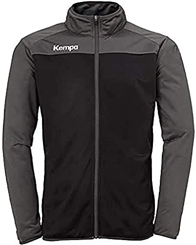 Kempa Herren Prime Poly Jacke, schwarz/Anthra, XXXL